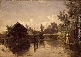 Famous Canal Paintings - Canal abandonado. Vriesland (Holanda)